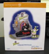 Department 56 Autographs with Dracula Snow Village Halloween Figure Department 56 Autographs with Dracula Snow Village Halloween Figure